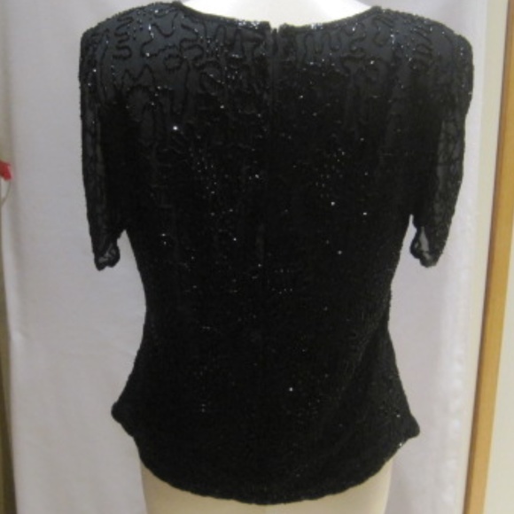 FRANK USHER Vintage Beaded Top - Picture 2 of 7
